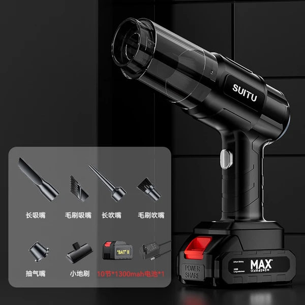 Handheld Car Vacuum Wireless, Handheld Vacuum Cleaner with 21000pa High Power Suction, Two Batteries Long Endurance, 18V/120W Mini Vacuum Cleaner for Car, Home, Office, Pet