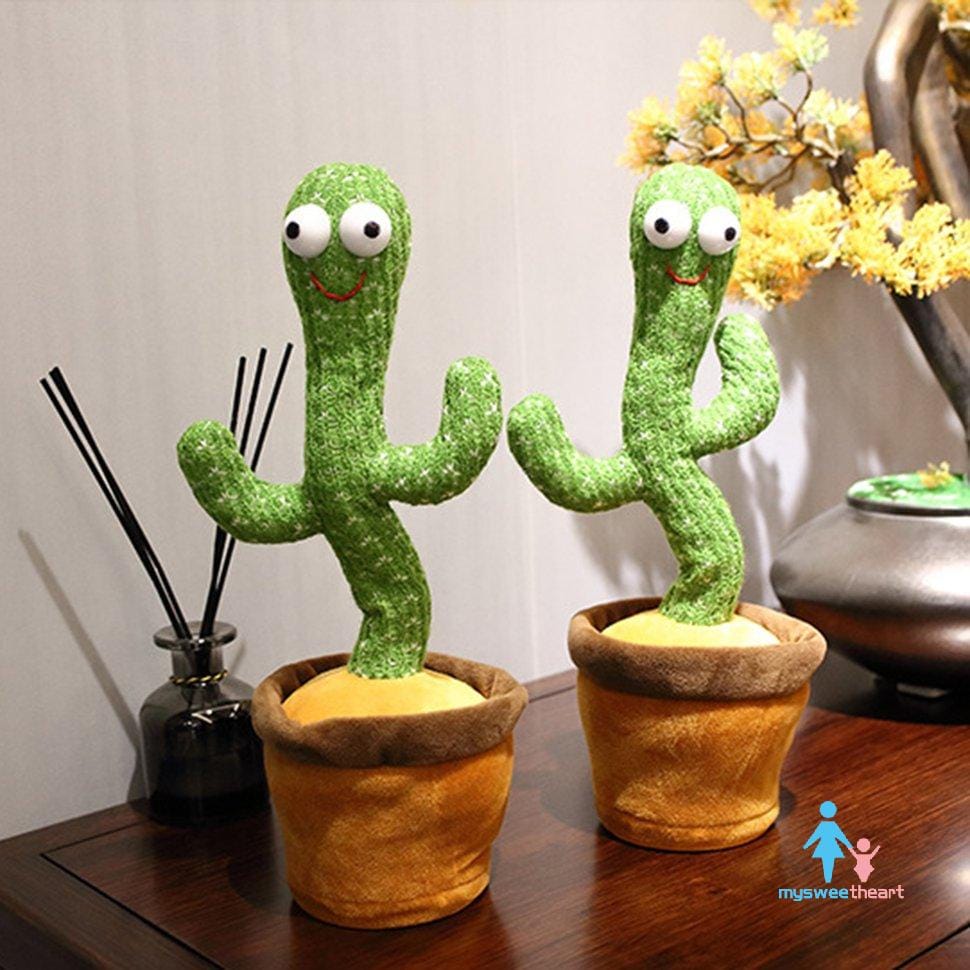 Dancing Cactus Toys for Kids Educational Plush Baby Toy Talking