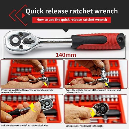 46 in 1 Pcs Tool Kit Multi-Purpose Stainless Steel Tool Kit Set