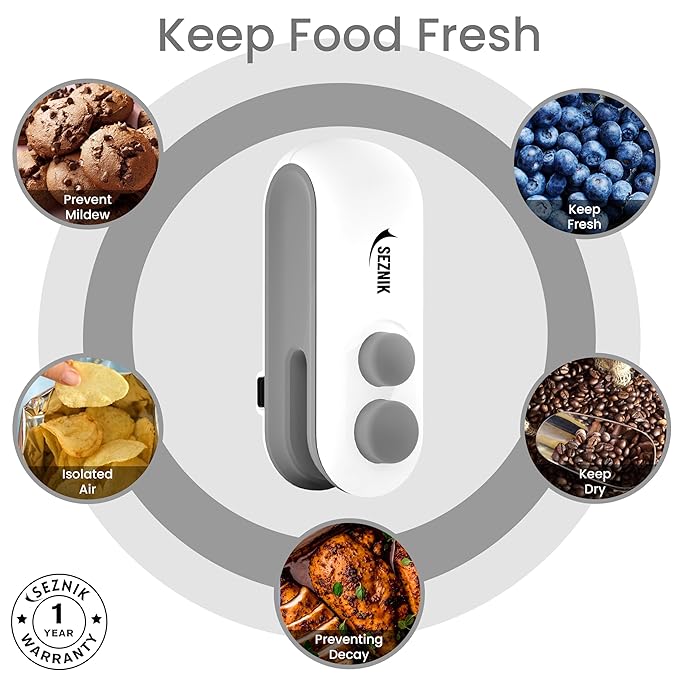 Portable Mini Sealing Machine, Handheld Packet Sealer for Food, Snacks, Chips, Fresh Storage, Plastic Bags Sealing Machine