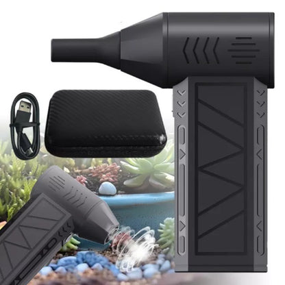 Portable Turbo Fan Turbine Jet Blower 130,000Rpm W/High-Speed Brushless Motor Top Speed 100Mph Airflow Strong Wind Fan