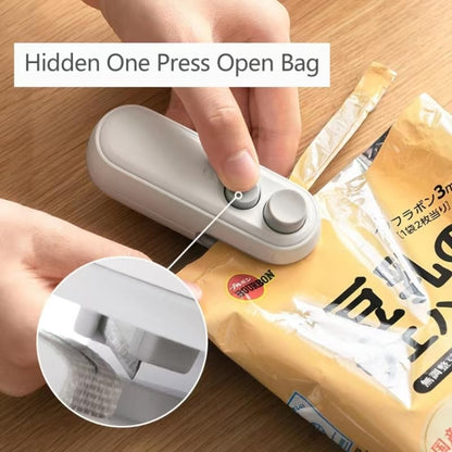 Portable Mini Sealing Machine, Handheld Packet Sealer for Food, Snacks, Chips, Fresh Storage, Plastic Bags Sealing Machine