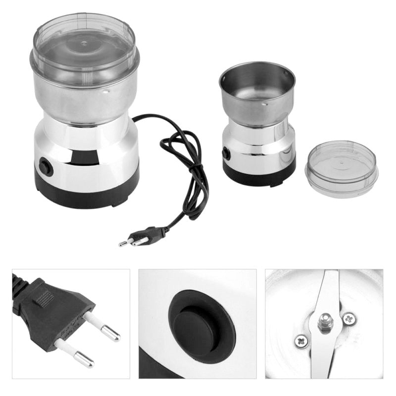 Nima Electric Grinder, Stainless Steel, Coffee Spice Nuts Grains Bean Grinder