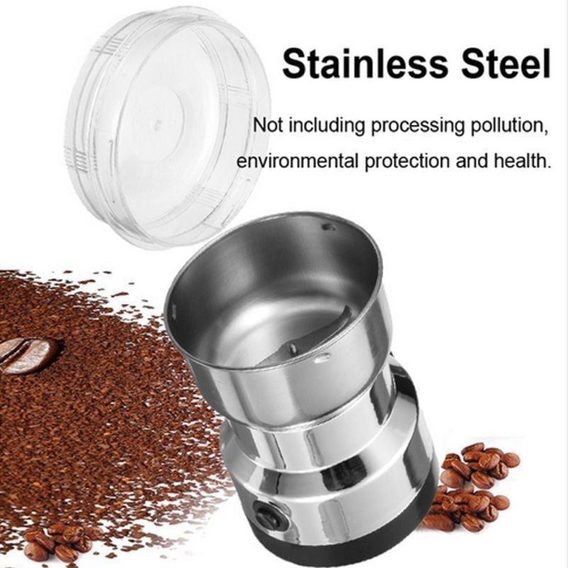 Nima Electric Grinder, Stainless Steel, Coffee Spice Nuts Grains Bean Grinder