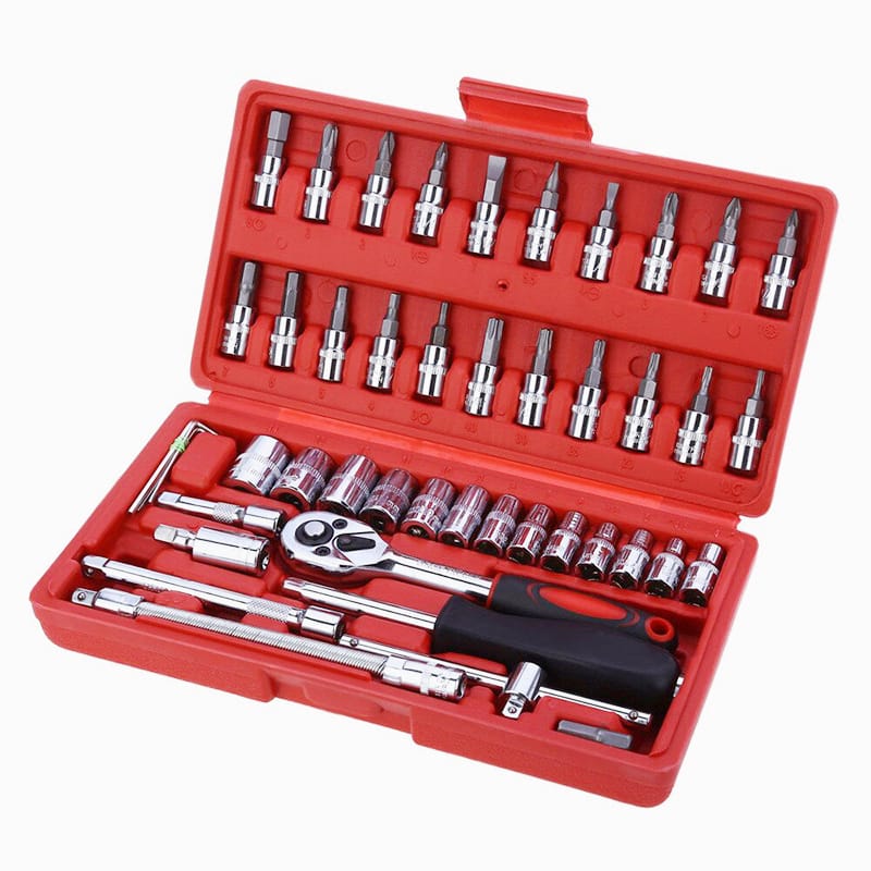 46 in 1 Pcs Tool Kit Multi-Purpose Stainless Steel Tool Kit Set