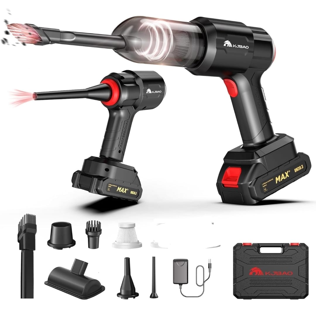Handheld Car Vacuum Wireless, Handheld Vacuum Cleaner with 21000pa High Power Suction, Two Batteries Long Endurance, 18V/120W Mini Vacuum Cleaner for Car, Home, Office, Pet