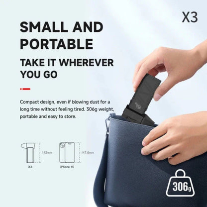 Portable Turbo Fan Turbine Jet Blower 130,000Rpm W/High-Speed Brushless Motor Top Speed 100Mph Airflow Strong Wind Fan